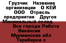 Грузчик › Название организации ­ О’КЕЙ, ООО › Отрасль предприятия ­ Другое › Минимальный оклад ­ 25 533 - Все города Работа » Вакансии   . Мурманская обл.,Териберка с.